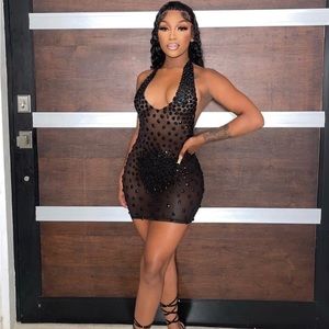 Shopdenoa “Devine Halter Neck Dress”